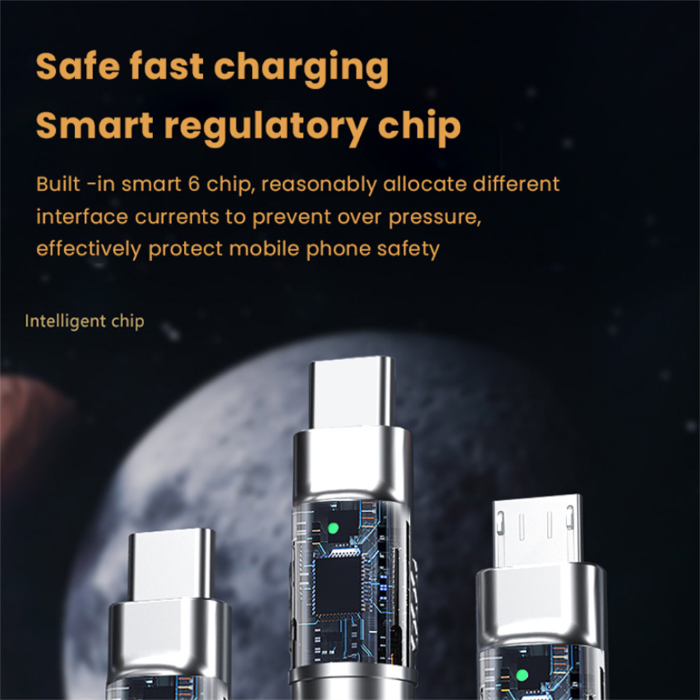 Image of 3-in-1 6A 120W Usb Metal Fast - Premium Quality & Best Deals-2