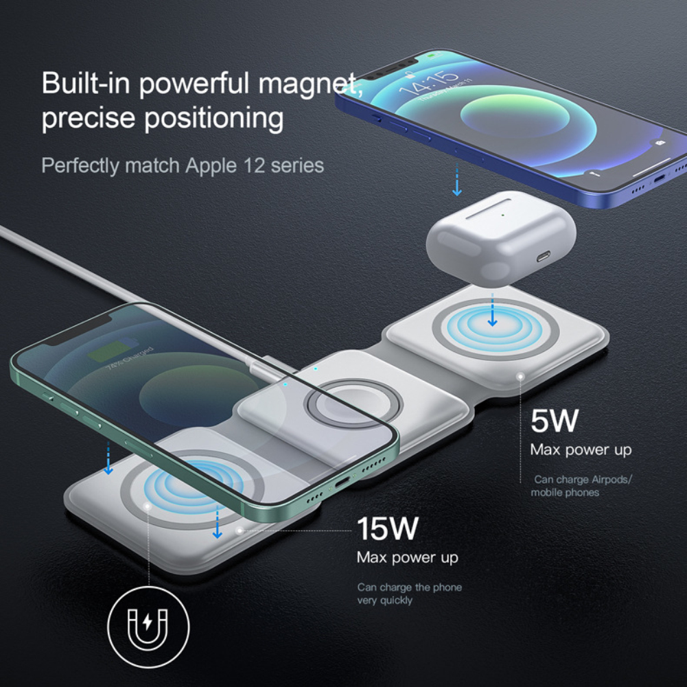 Image of 3-in-1 Wireless Charger - Premium Quality & Best Deals-2
