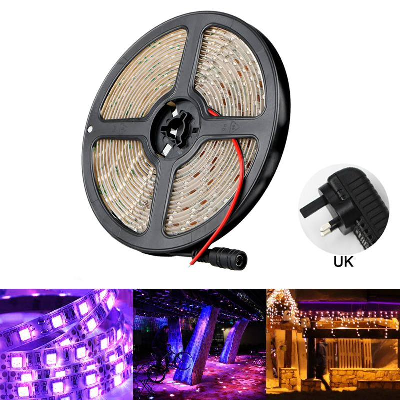 Image of 300LEDs 12V 5M UV Strip Light - Premium Quality & Best Deals-2