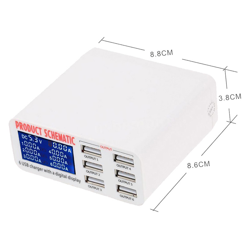 Image of 6 Ports USB Charger Travel - Premium Quality & Best Deals-2