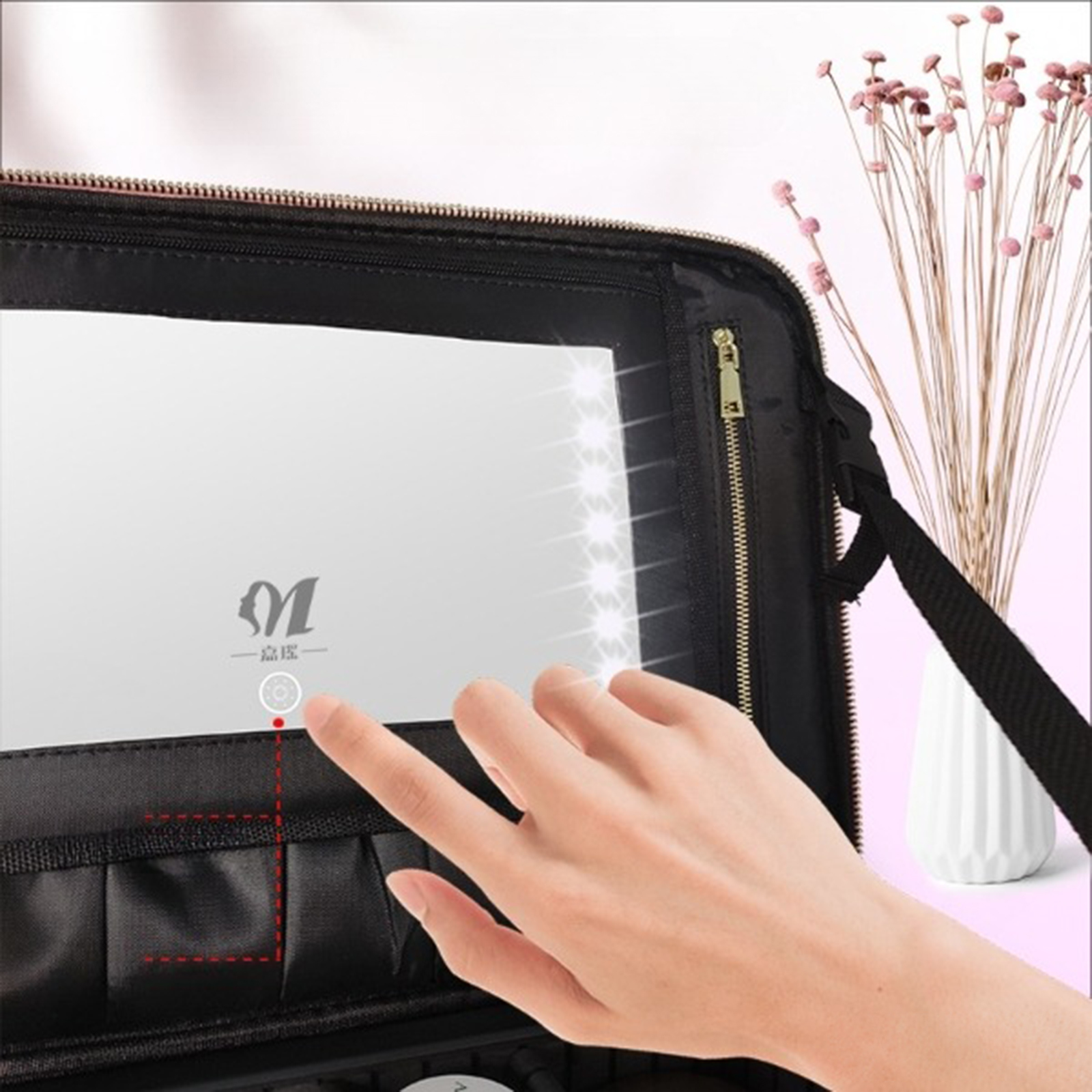 Image of Portable Makeup Bag with Led - Premium Quality & Best Deals-2