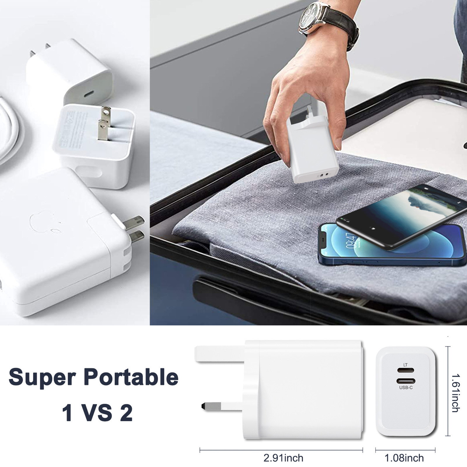 Image of USB C Fast Wall Charger Block - Premium Quality & Best Deals-2