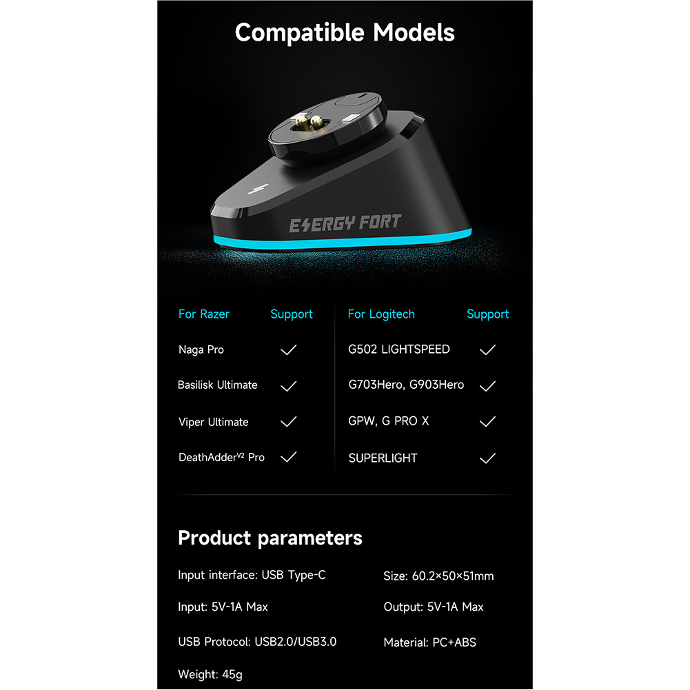 Image of Wireless Mouse Charger for G40 - Best Quality & Deals-2